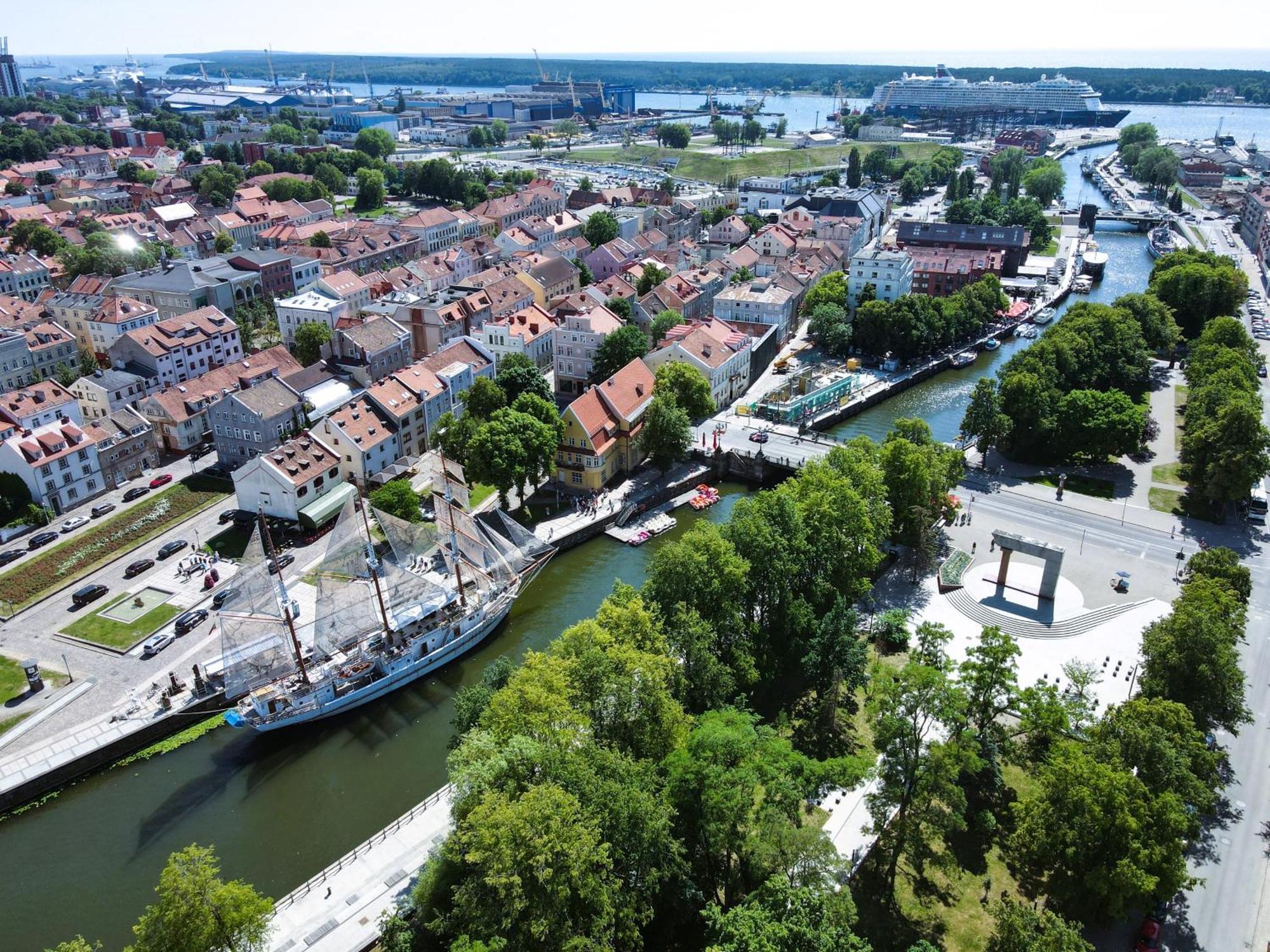 Great View Studio, Self Check In, Free Parking Klaipėda Buitenkant foto